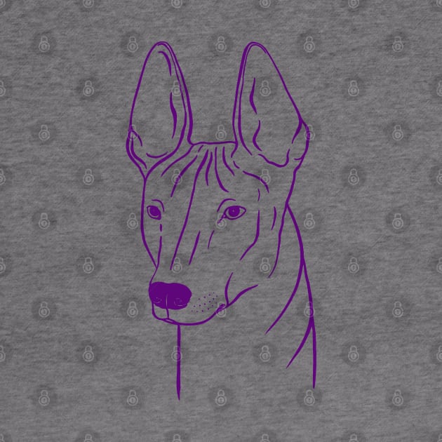 Xoloitzcuintli (Lilac and Purple) by illucalliart